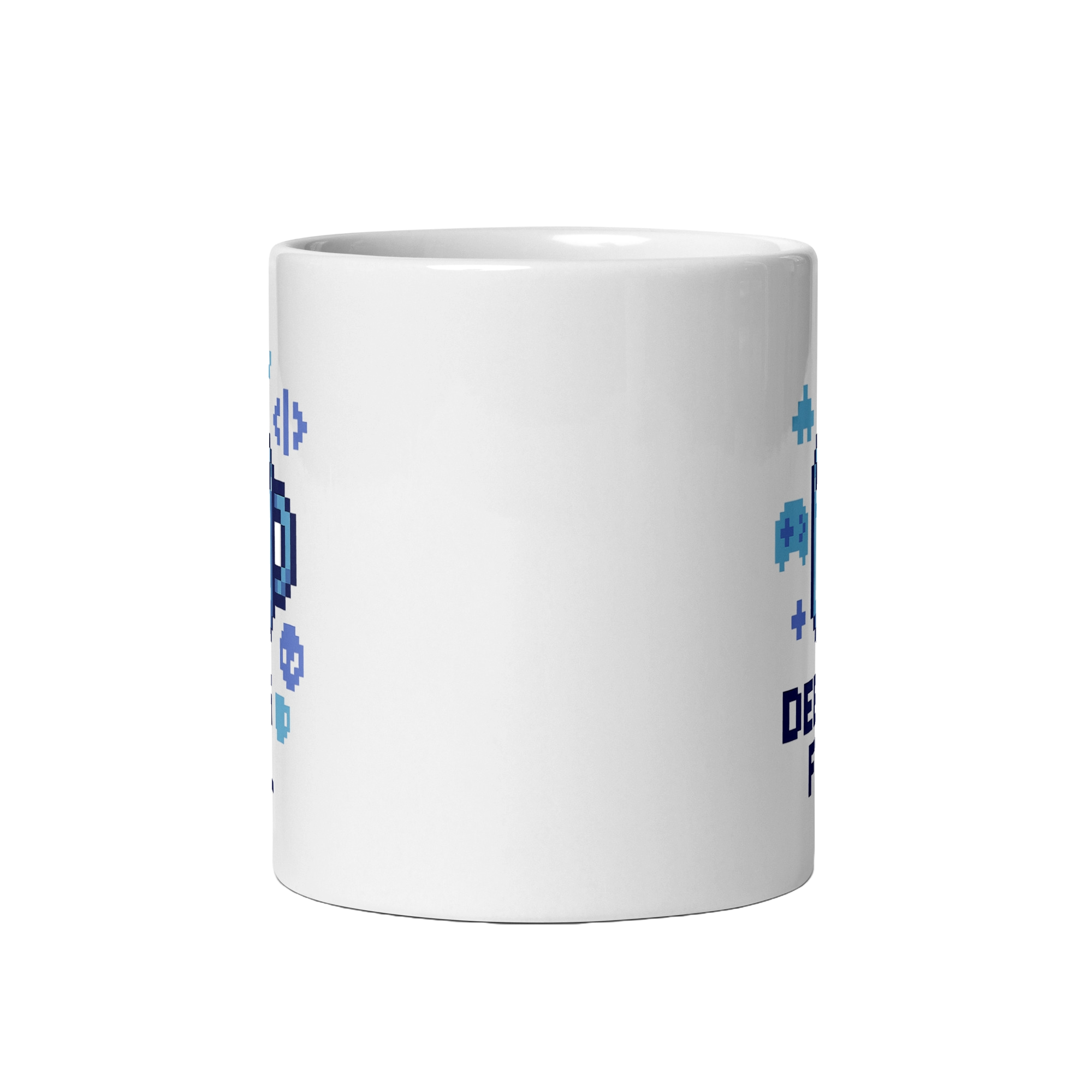 Debug Fuel Mug | Pixel Art Coffee Cup for Gamedevs & Gamers – CompileCup