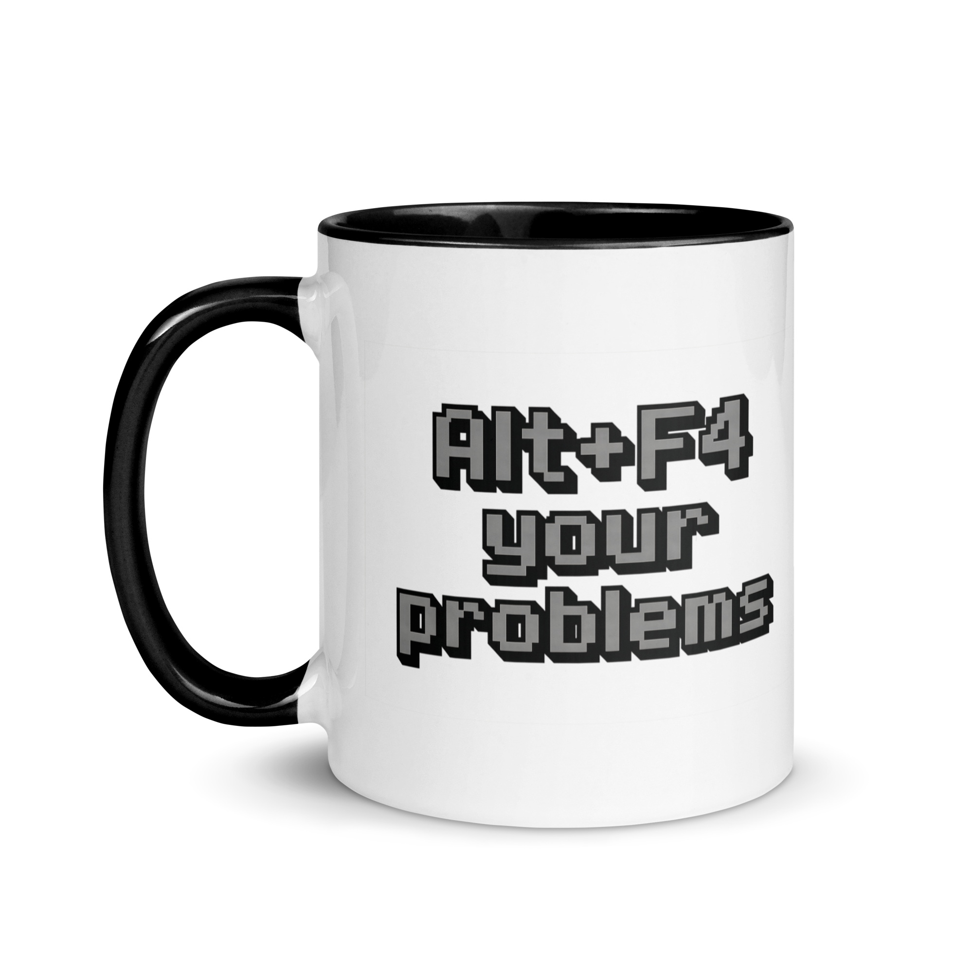 Developer coffee mug with alt+F4 phrase – fun coder gift idea