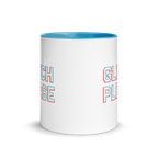Humorous gamer mug – glitch please quote coffee cup design