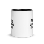 Funny gamer coffee mug – BRB overthinking everything retro text design