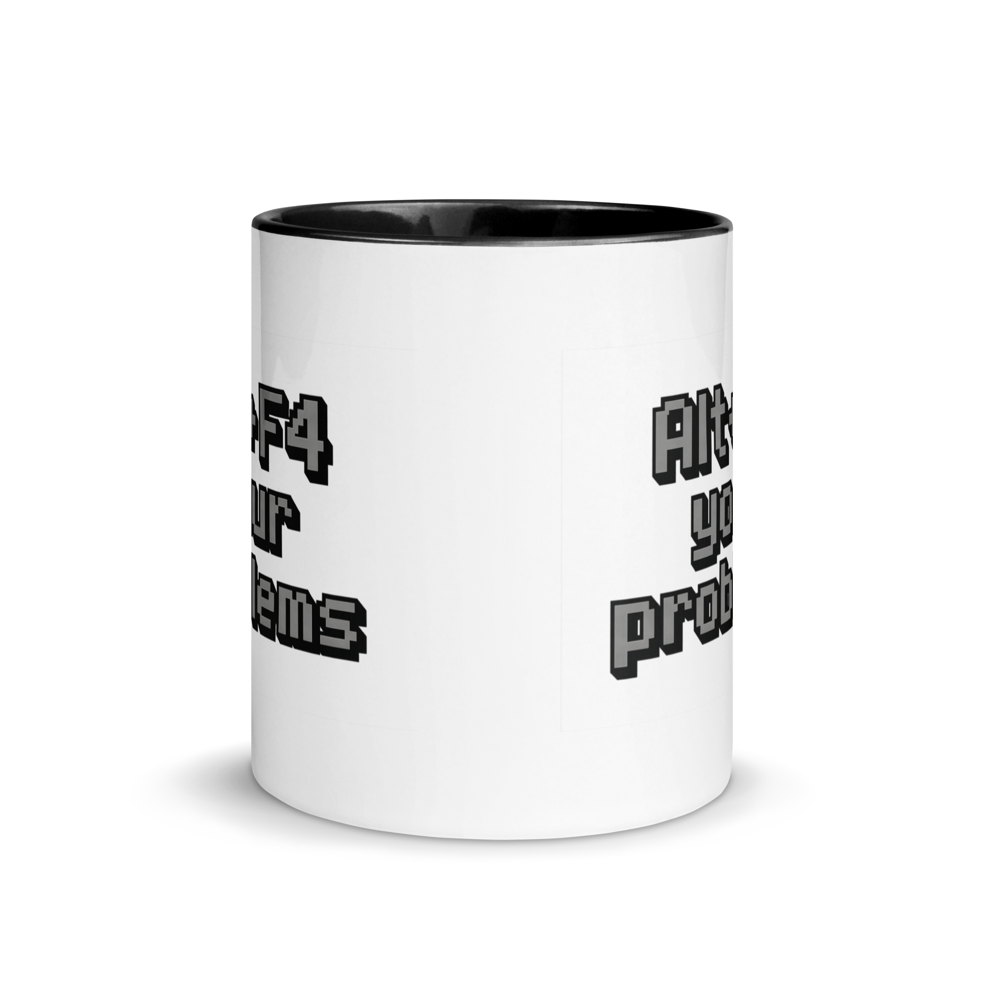 Funny programmer mug – alt+F4 text retro developer coffee cup