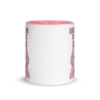 Pixel art gamer girl mug with cat-ear headphones