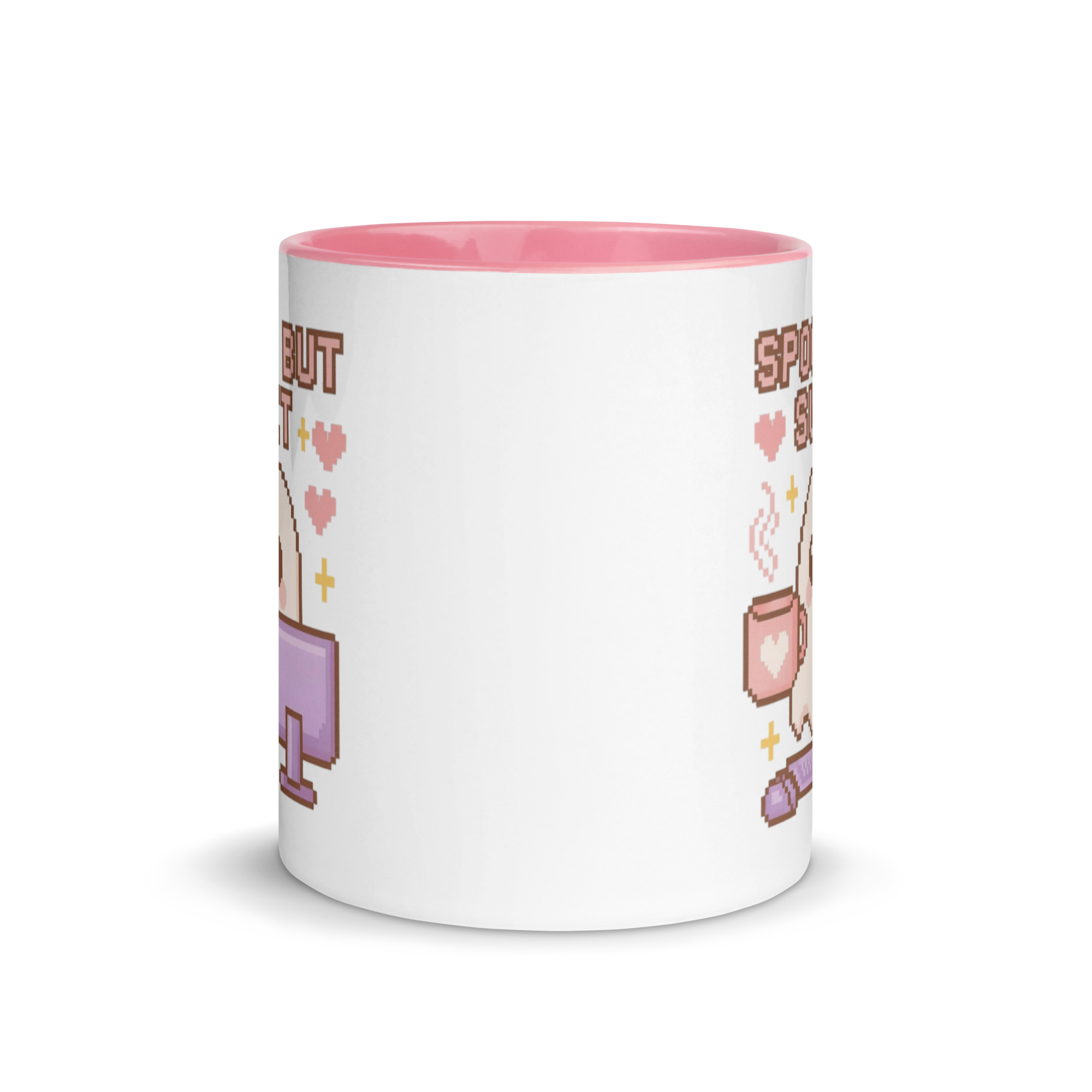 Spooky but sweet pink coffee cup for gamers