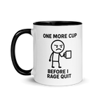 Funny gaming mug gift – rage quit coffee design for gamers