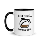 Funny loading coffee mug – retro gamer design gift idea