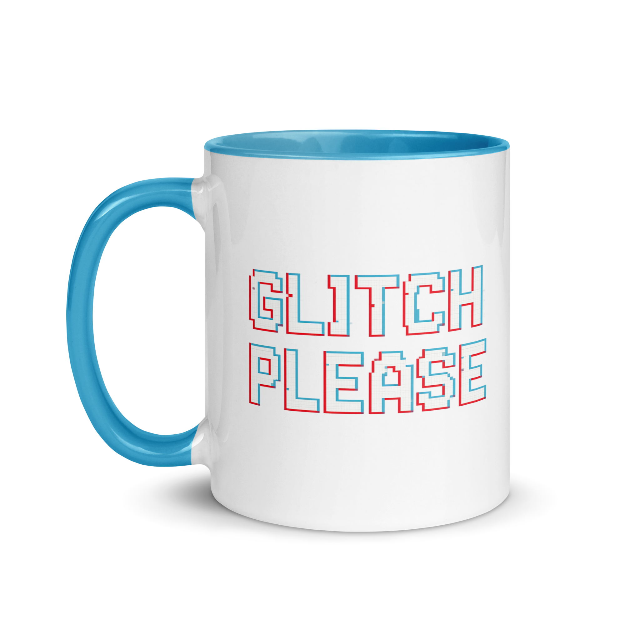 Retro gamer coffee mug with glitch please text – fun gift idea