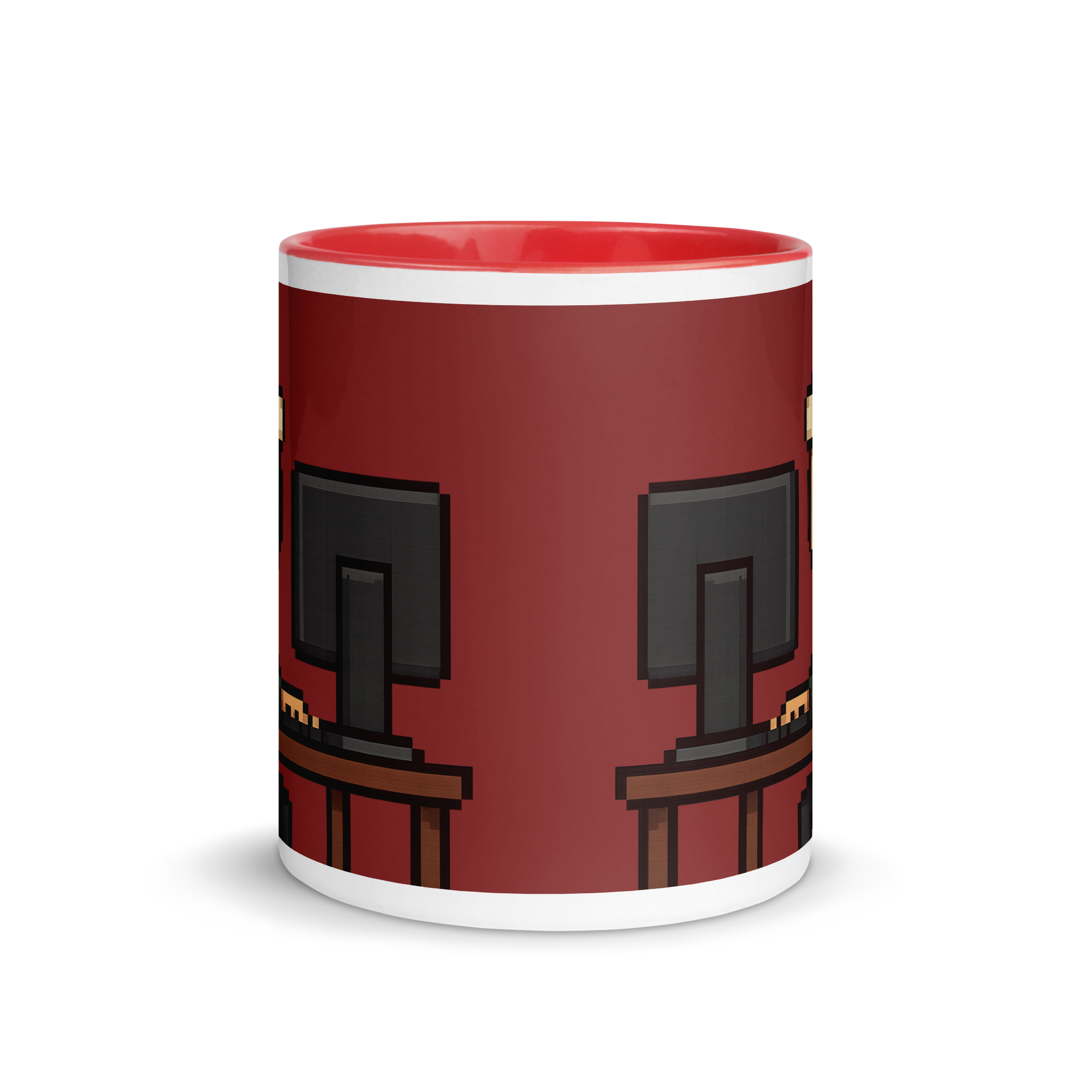 Retro pixel art Christmas mug for gamers – unique festive gift idea