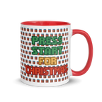 Press Start for Christmas pixel art gamer mug – retro holiday coffee gift
